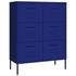 Lady Jillian -  Drawer Cabinet Navy Blue 80x35x101,5 cm Steel